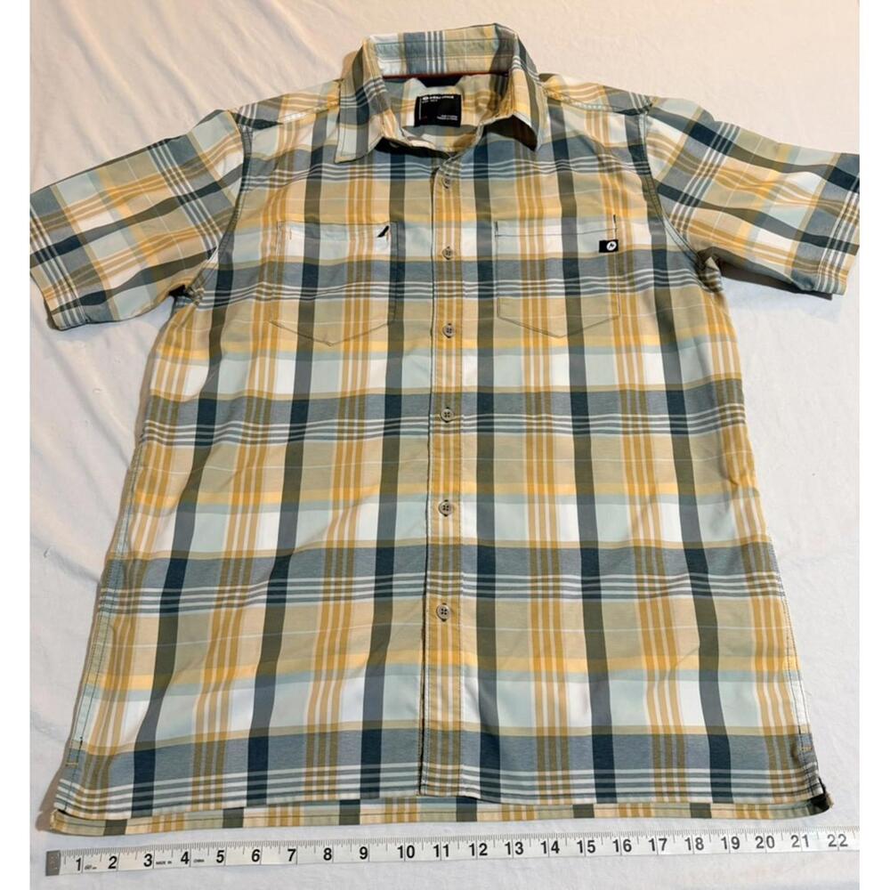 Marmot Mens‎ Short Sleeve Button Down Plaid Shirt Size Large - Picture 6 of 9